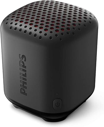 Philips Audio Bluetooth Speaker S1505B/00 (Durable And Ipx7 Waterproof, 8 Hours’ Playback Time, Passive Bass Radiator, 20-M Range, Incl. Lanyard) Black – 2020/2021 Model