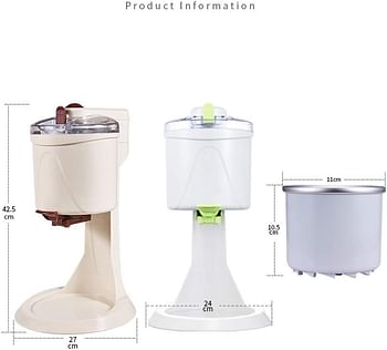 LIUCHANG Soft Serve Ice Cream Machine Home DIY Kitchen Automatic Mini Fruit Healthy Simple One Push Operation 20