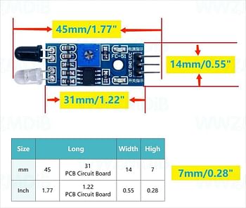 WWZMDiB 6Pcs IR Infrared Sensor 3-Wire Reflective Photoelectric Module for Arduino - White