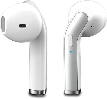 Xcell Soul 7 Bluetooth 5.0 Earbuds with Compact Pocket Fit Design Google & Siri Support Compatible - White