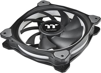 Thermaltake CL-F057-PL14SW-A Riing Plus 14 LED RGB Radiator Fan (Pack of 5) - Black