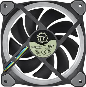 Thermaltake CL-F057-PL14SW-A Riing Plus 14 LED RGB Radiator Fan (Pack of 5) - Black