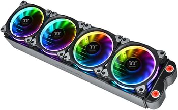 Thermaltake CL-F057-PL14SW-A Riing Plus 14 LED RGB Radiator Fan (Pack of 5) - Black