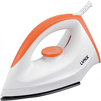 lynx Dry Iron - Non-stick coating plate and adjustable heat control Indicator light Perfect for all types of clothing - 1200W - 50/60Hz - LY-IR-3012