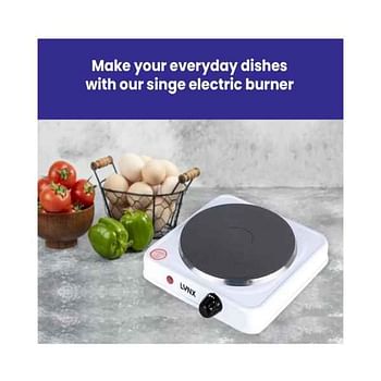 lynx Small Electric Single Burner Stainless Steel With Overheat Protection Lightweight 1000W LY-HP-6011