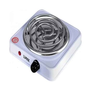 lynx Small Electric Cooktop Single Burner Stainless Steel With Overheat Protection Lightweight 1000W LY-HP-6012