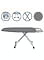 lynx Stainless Steel Turkish Ironing Board Non-slip Foot, Height Adjustment Handle, Steam Permeable Body and Silicone With Cotton Cover 41 X 118 CM LY245