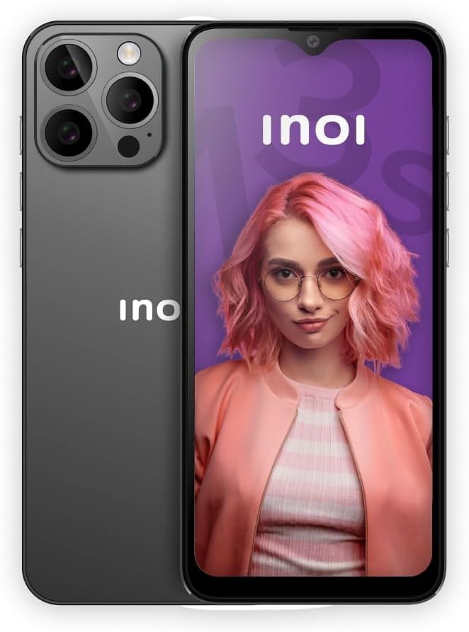 INOI Note 13s 4G LTE Octacore 8GB RAM + 256GB, 6.9 HD+ Display Triple Camera - Space Grey