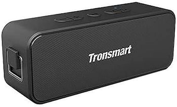 Tronsmart 357167 Waterproof Bluetooth speaker T2 PLUS Portable Speaker with 24 Hours Playtime IPX7 Wireless 5.0 Voice Assistant Built-In Mic for Phone Outdoor - Black