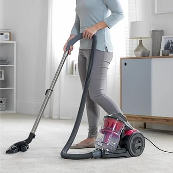 Hoover Power 6 Advanced Vaccum Cleaner - 2200W, GREY RED/One Size