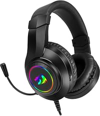 سماعة راس سلكية HYLAS H260 RGB لالعاب الكمبيوتر PS5/PS4 Xbox One - اسود، من ريدراجون