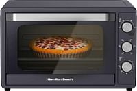 Hamilton Beach 55L 2200W Convection Toaster Oven with Rotisserie Grill Double Walled Glass Oyster Grey Color 6 accessories 6 functions Max 230°C temp and 60 mins timer CTGL55-ME