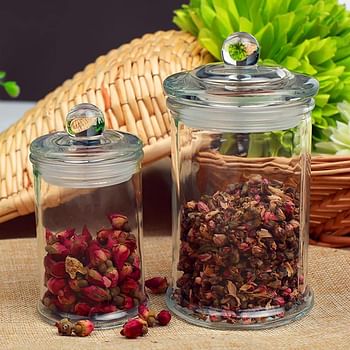 Glass Storage Jar Sealed Moisture-proof Food Storage Jars With Lid 750 ml Glass Jar (4 pieces in one set)