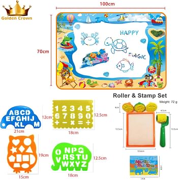 Aqua Magic Doodle Mat Large size Educational Aqua Magic Doodle Mat Painting Pad with Backpack