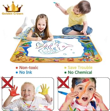 Aqua Magic Doodle Mat Large size Educational Aqua Magic Doodle Mat Painting Pad with Backpack