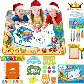 Aqua Magic Doodle Mat Large size Educational Aqua Magic Doodle Mat Painting Pad with Backpack