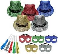 Multicolour Tinsel Party Kit Assortment for 10 People