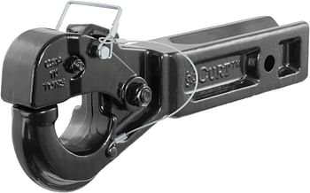 CURT 48010 Pintle Hook Hitch for 2-1/2-Inch Receiver, 20,000 lbs, Fits 2-1/2-In Lunette Ring