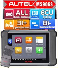 Autel MaxiSys MS906S Vehicle Diagnostic Tablet, 2024 edition Advanced MS906 MS906BT MK900BT Wireless OBD2 Scanner, 31+ Service Functions, Compatible with BT506 MV108