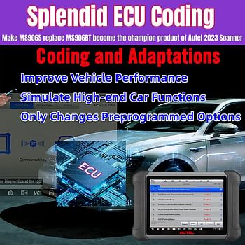 Autel MaxiSys MS906S Vehicle Diagnostic Tablet, 2024 edition Advanced MS906 MS906BT MK900BT Wireless OBD2 Scanner, 31+ Service Functions, Compatible with BT506 MV108