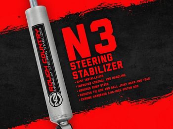 Rough Country N3 Steering Stabilizer for for 2018-2023 Jeep JL/JT - 8730530