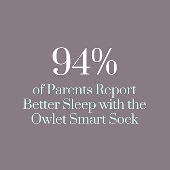 Owlet Accessory Fabric Sock for Smart Sock 3 Baby Monitor, Fits Babies 0 to 18 months, Dusty Rose (Sensor and Base Station Not Included)