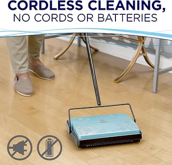 BISSELL Refresh Manual Sweeper - Pirouette 2199 - Blue