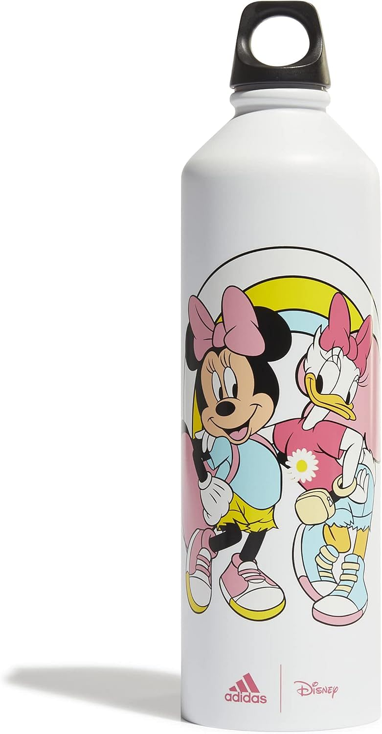 Adidas unisex-child x disney minnie and daisy water bottle .7 l white/pulmag/black