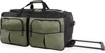 Pacific Coast Signature 30" Large Rolling Duffel Bag Olive