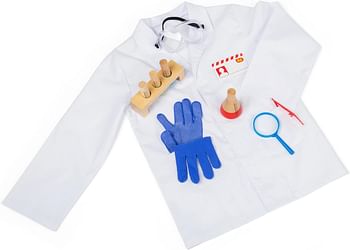 Bigjigs Toys Kids Scientist Dress Up Costume