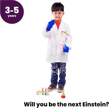 Bigjigs Toys Kids Scientist Dress Up Costume