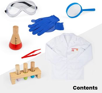 Bigjigs Toys Kids Scientist Dress Up Costume