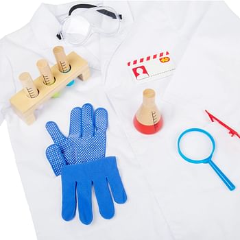 Bigjigs Toys Kids Scientist Dress Up Costume