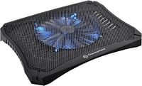 Thermaltake Massive V20 Steel Mesh Panel Single 200mm Blue LED Fan Adjustable Speed Control 10"-17" Laptop Notebook Cooling Pad CL-N004-PL20BL-A