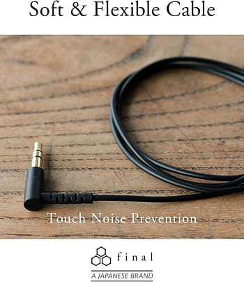 final E3000 In Ear Isolating Earphones, 6.4mm Dynamic Driver, High-Resolution, Stainless Steel Housing, Swing-Fit Eartips - Stainless Steel