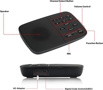 Hosmart Intercoms Wireless for Home,1/2 Mile Wireless Intercom System for Business Office,2022 Upgraded Room to Room Intercom - 4 Packs