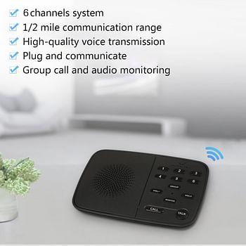 Hosmart Intercoms Wireless for Home,1/2 Mile Wireless Intercom System for Business Office,2022 Upgraded Room to Room Intercom - 4 Packs