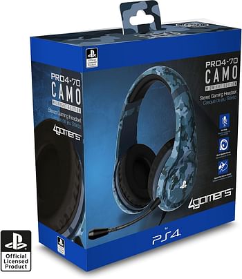 4GAMERS PRO4-70 Camo Stereo Gaming Headset Midnight (PS4)