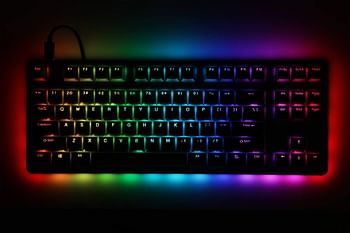 DROP CTRL Mechanical Keyboard — Tenkeyless TKL (87 Key) Gaming Keyboard Hot-Swap Switches Programmable Macros RGB LED Backlighting USB-C Doubleshot PBT Aluminum Frame Barebones Gray