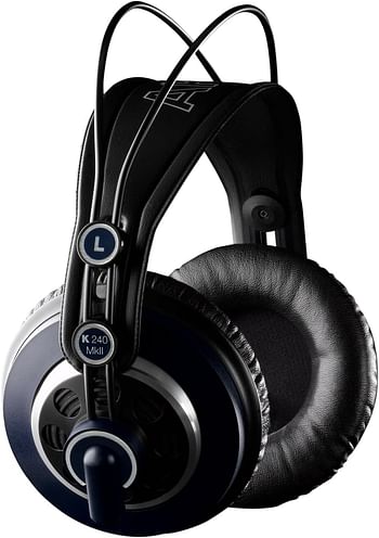 AKG Semi Open, Circumaural, Detachable Cable 2058X00190, Studio Headphones, Over Ear, Wired - Black