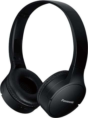 Panasonic RB HF520B Wireless Over Ear Headphones with 50 Hours Playtime, Lightweight, Built in Mic, Quick Charge, Bluetooth 5.0, Comfortable Fit - Black