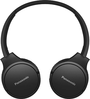 Panasonic RB HF520B Wireless Over Ear Headphones with 50 Hours Playtime, Lightweight, Built in Mic, Quick Charge, Bluetooth 5.0, Comfortable Fit - Black