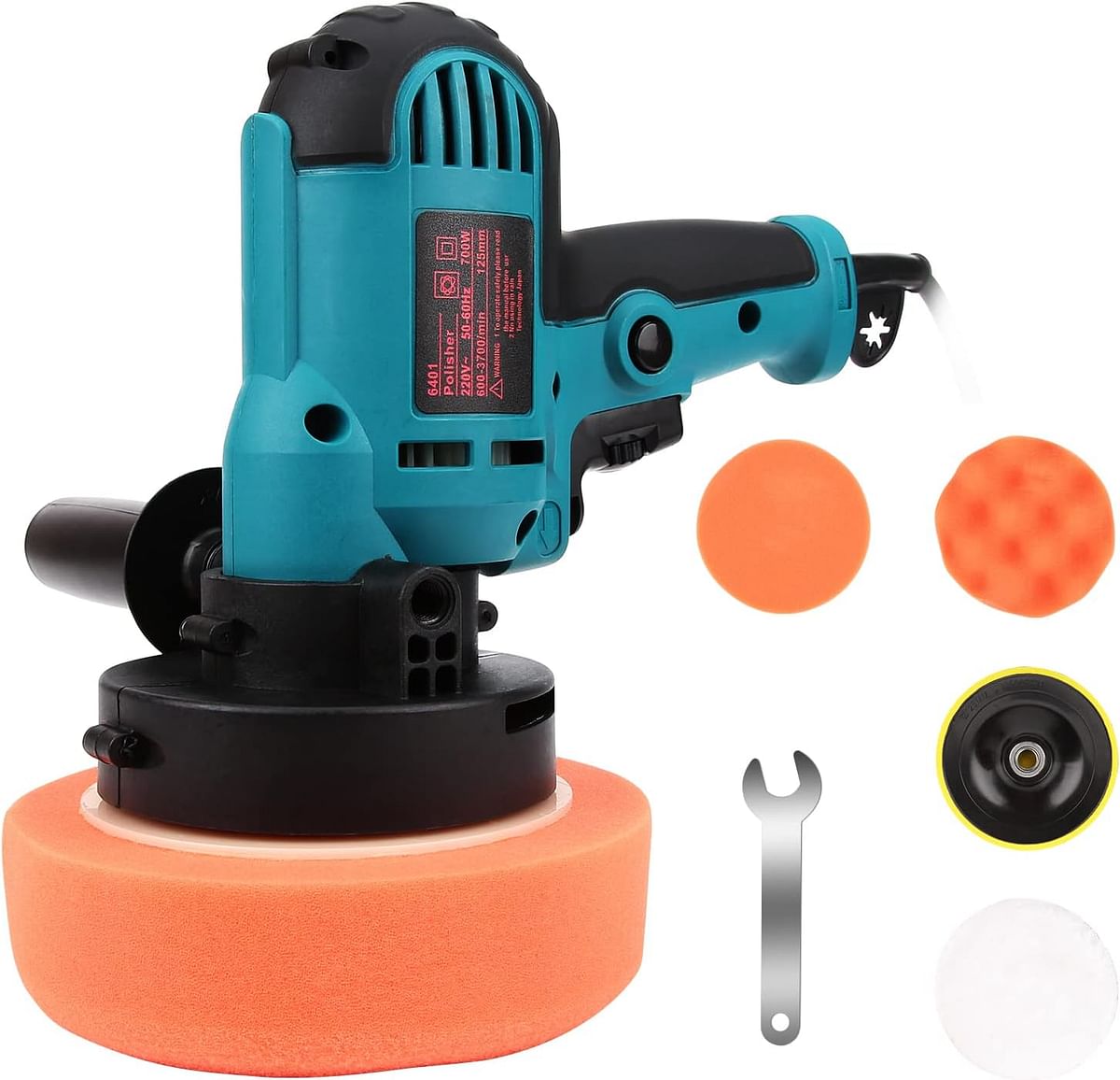 AccLoo Polishing Machine Kit, 700W Polisher and Buffers, Car Polisher Machine, Waxing Polishing Sponge Pads Kit for Car Sanding Polishing Waxing Sealing Glaze