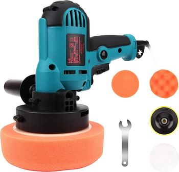 AccLoo Polishing Machine Kit, 700W Polisher and Buffers, Car Polisher Machine, Waxing Polishing Sponge Pads Kit for Car Sanding Polishing Waxing Sealing Glaze