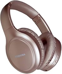 TOSHIBA Rze-BT1200H (PN) Noise Cancelling Over-Ear BT Headphones with Microphone - Rose Gold