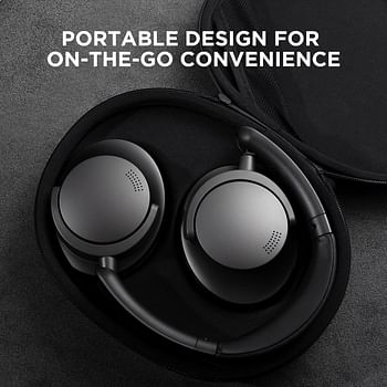 1More HC905 SonoFlow Wireless Active Noise Cancelling Headphones With 5 ENC Mics For Clear Calls Deep Bass Bluetooth 5.0 - Black