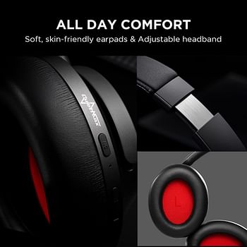 1More HC905 SonoFlow Wireless Active Noise Cancelling Headphones With 5 ENC Mics For Clear Calls Deep Bass Bluetooth 5.0 - Black