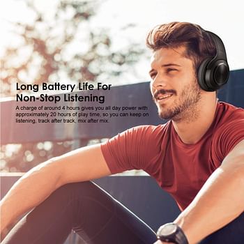 Oraimo Over Ear Bluetooth Wireless Headphones & Speaker Theater 2 - Black