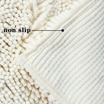 Bathroom Rug Non Slip Bath Mat Chenille Soft Microfibers Bath Mat for Bathroom Rug Water Absorbent Comfortable