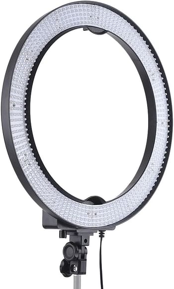 Andoer LA-650D 5500K 36W Ring Digital Photographic Studio Light with 600 LED Lights Stepless Adjustment W/Color Filters and Bag for Photographic Lighting Portrait Photography Live Show